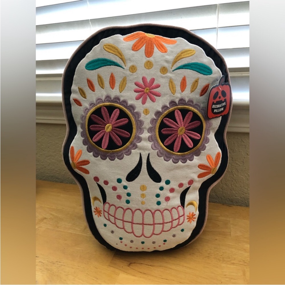 Sugar Skull Decorative Pillow